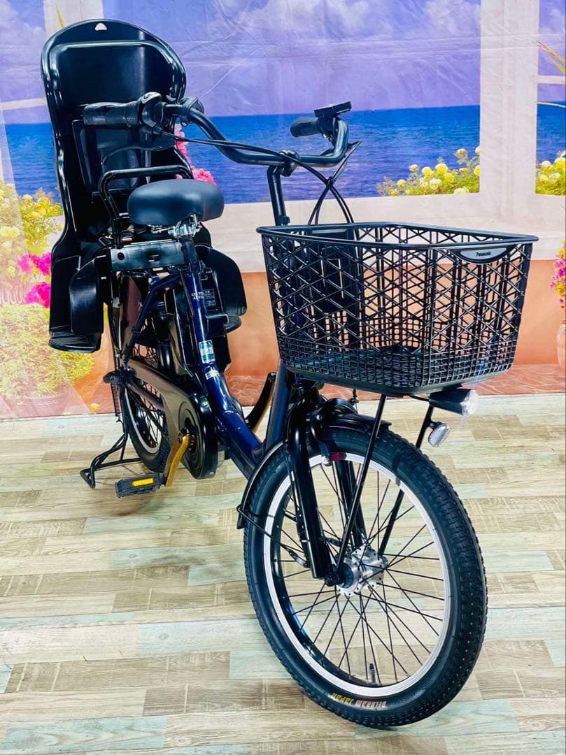 ギュットアニーズ⭐️13AH！パナソニック子供乗せ電動アシスト自転車Y3187