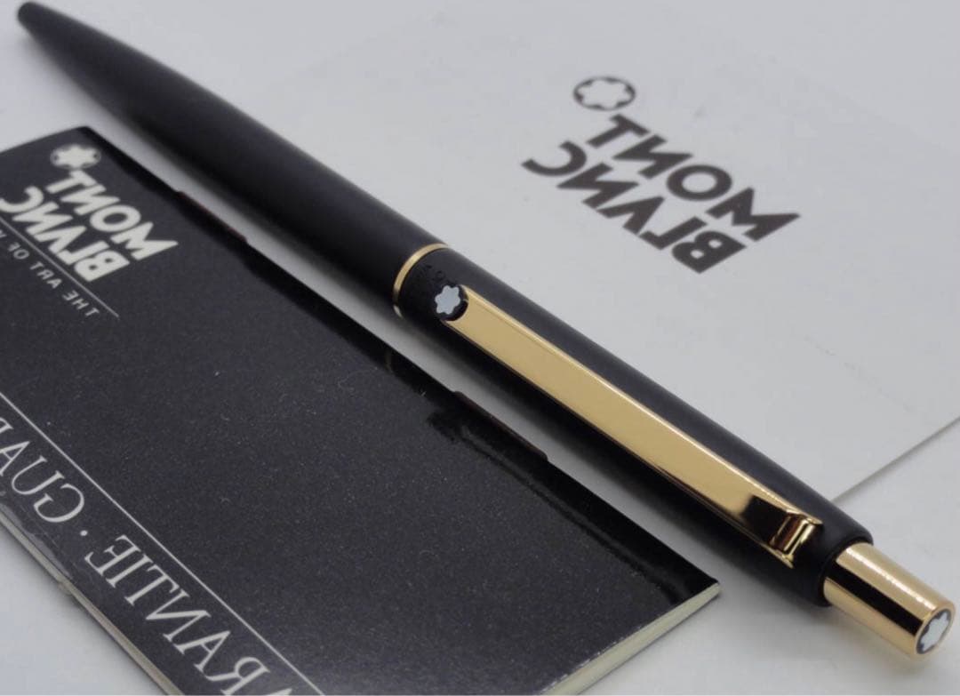 ※極上の　モンブラン ★No2918ブラックカラー軸ゴールドプレート★ボールペン