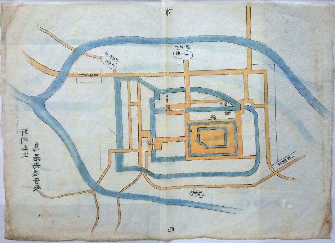 江戸後期『壬生城 城絵図』縄張図 城郭 近世大名 幕末 和本 古文書 古地図