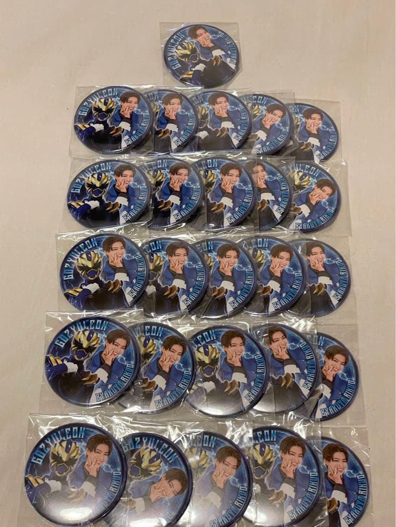 ゴジュウジャー 缶バッジ 百夜陸王 ゴジュウレオン 鈴木秀脩×25