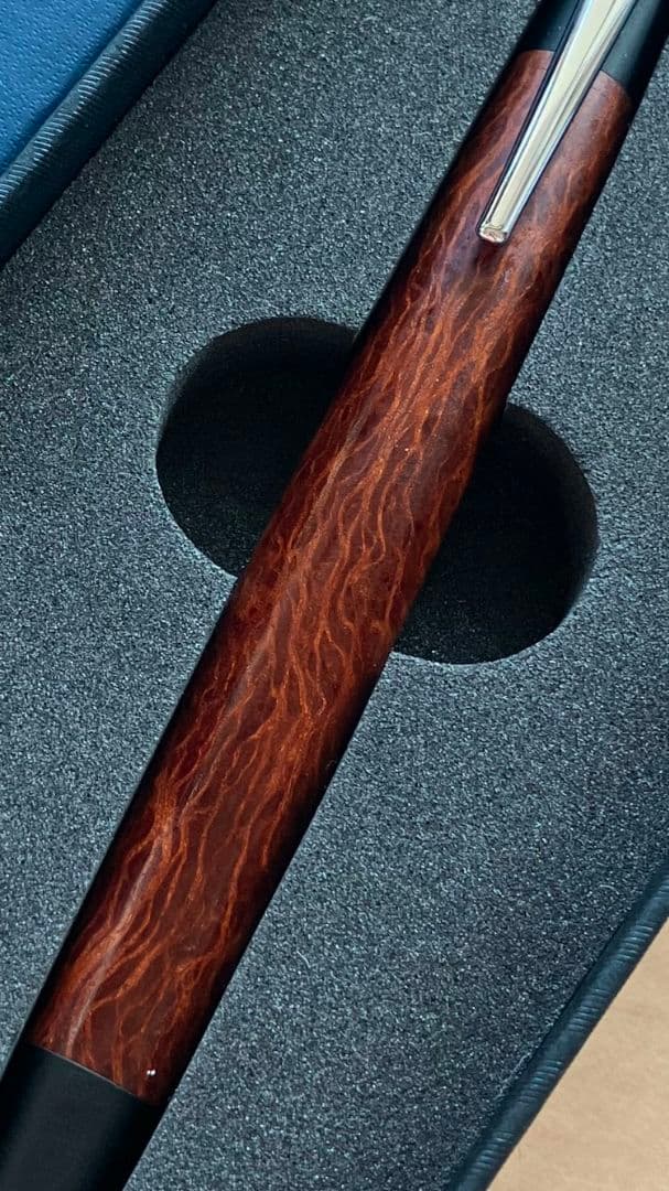 野原工芸シーオーク　シャーペン　シルバー　極上杢