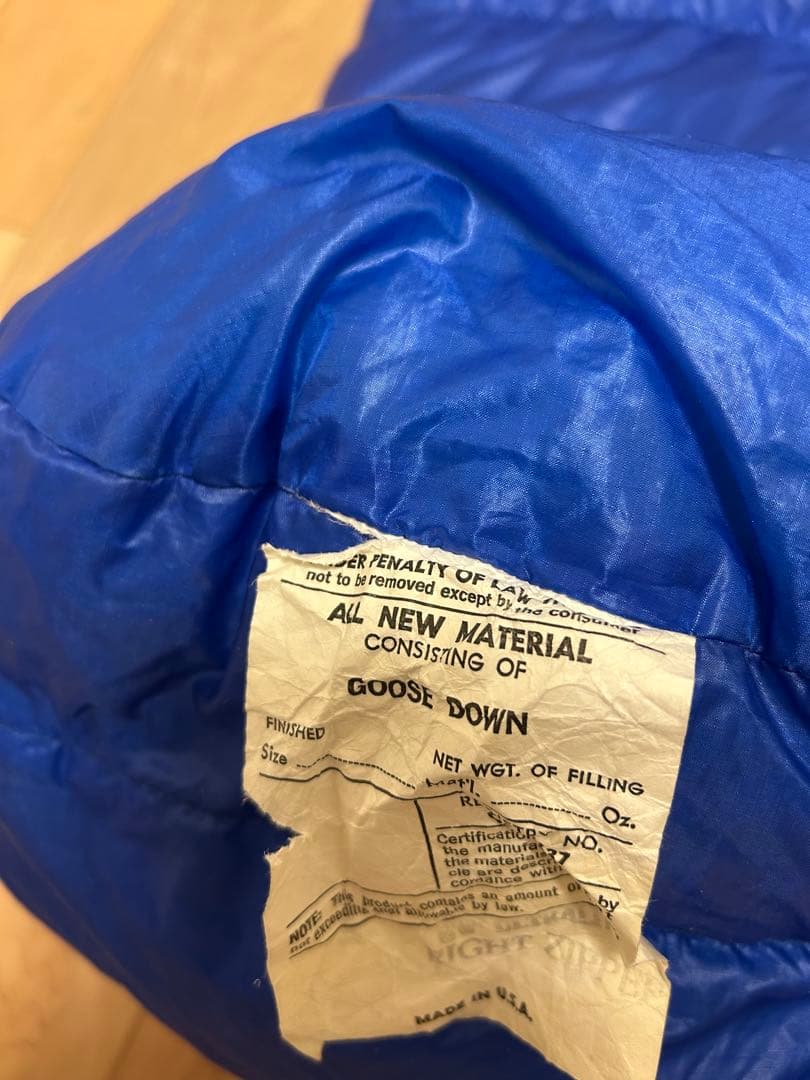 希少！旧タグ　western mountaineering ultralite