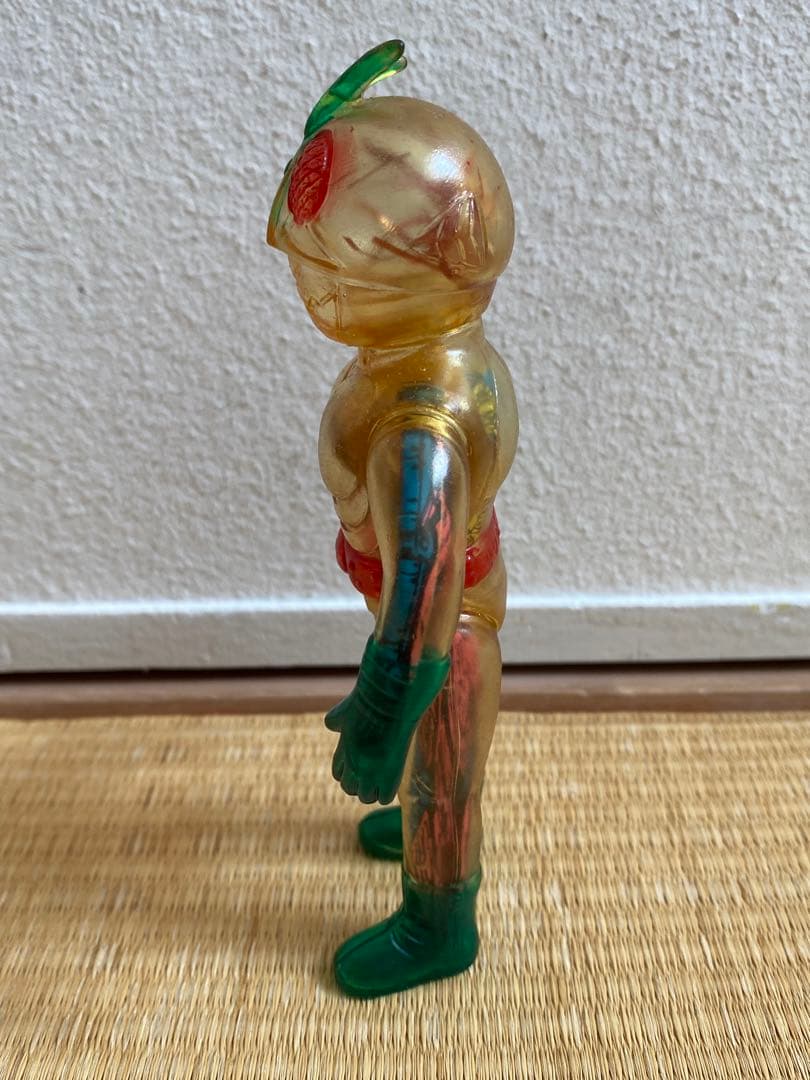 ポピー 仮面ライダー ソフビ 改造人間 仮面ライダー スケルトン クリア