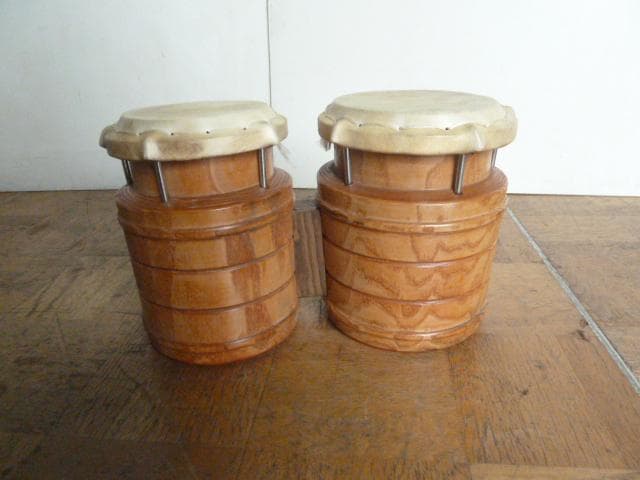 【中古】Pearl パール ウッドボンゴ 打楽器 パーカッション ボンゴ 太鼓