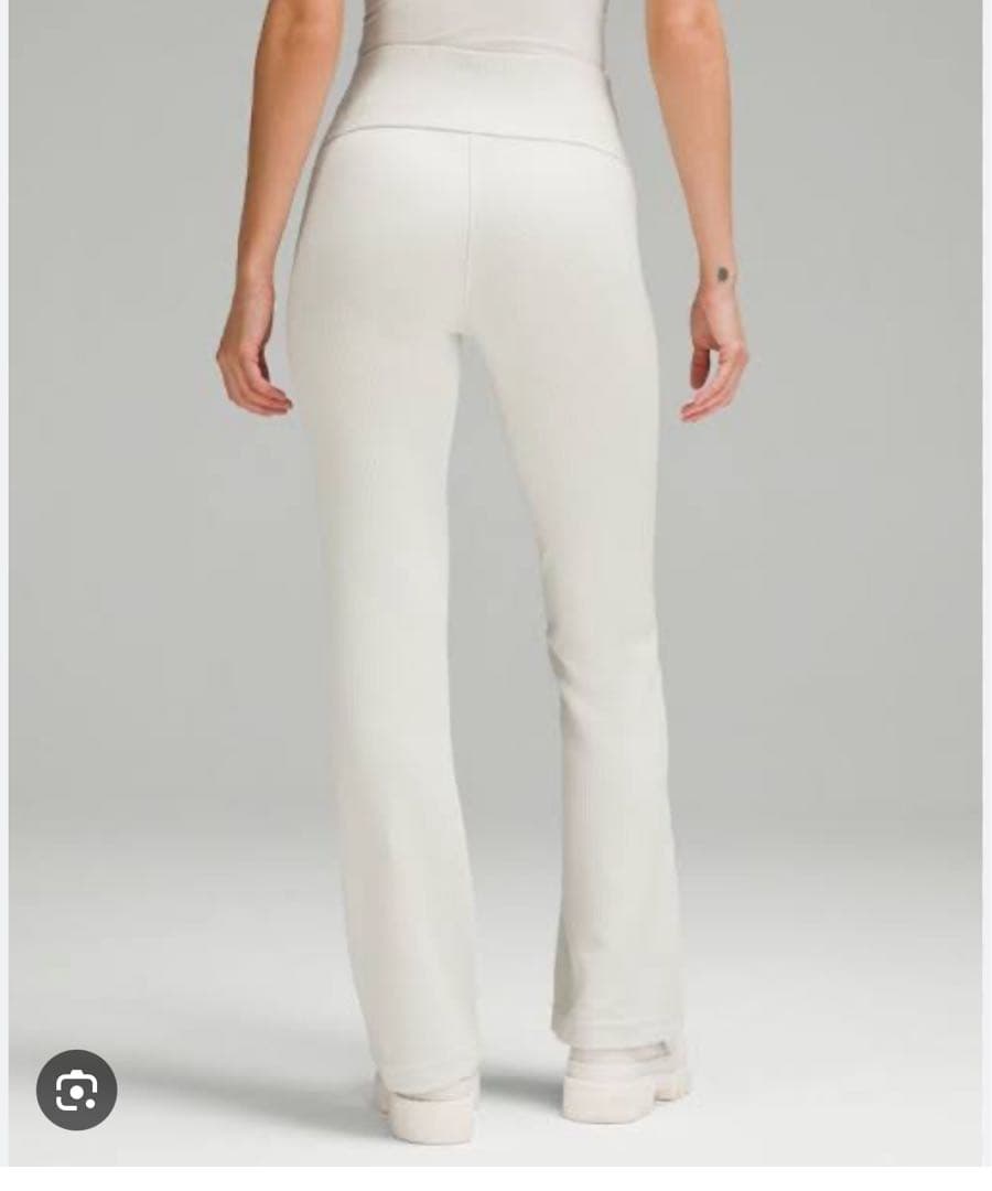 Softstreme リブ ジップフレアパンツ 29インチ