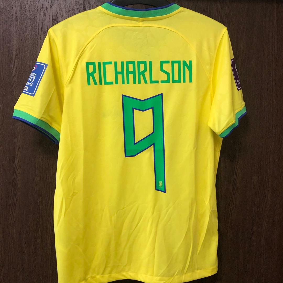 正規品ブラジル代表 リシャルリソン 9番 ユニ カタールw杯 2022パッチ付き