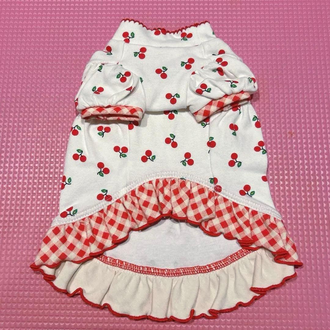 アトリエgg★チェリー柄ワンピース19ハーフ★美品ateliergg