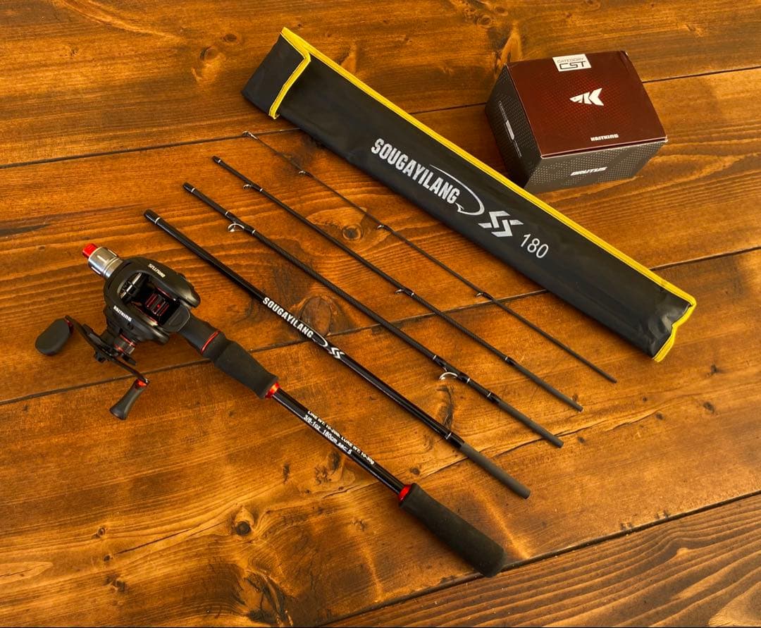 釣り竿セット　ベイトロッド　6ft 180cm バス釣り　kastking 軽量