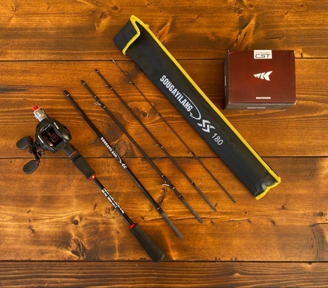 釣り竿セット　ベイトロッド　6ft 180cm バス釣り　kastking 軽量