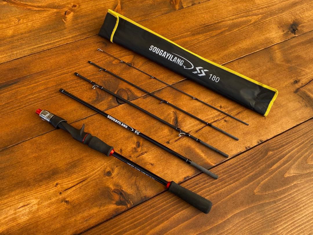 釣り竿セット　ベイトロッド　6ft 180cm バス釣り　kastking 軽量