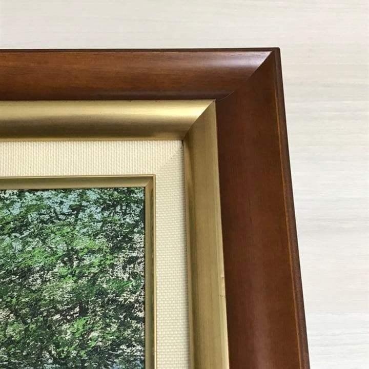 松井哲夫作「菊池渓谷」 油彩　風景画　F10号