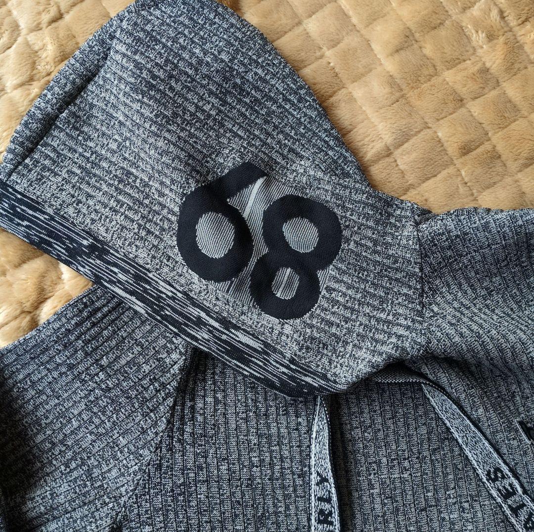 PEARLY GATES グレー ニットワンピース フード付き