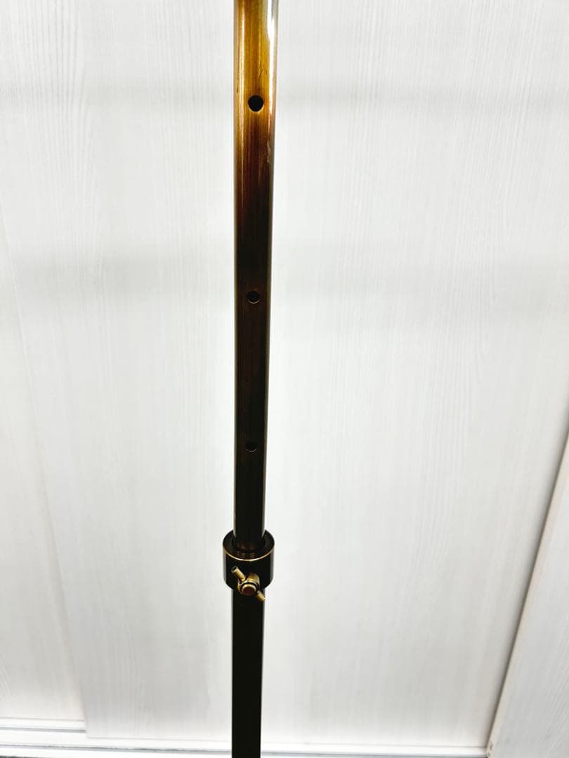 【超美品】 T字 ハンガーラック アンティークゴールド W50cm 真鍮