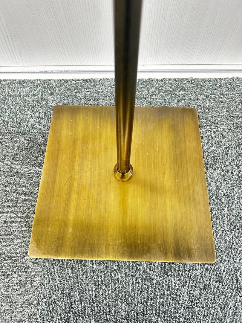 【超美品】 T字 ハンガーラック アンティークゴールド W50cm 真鍮