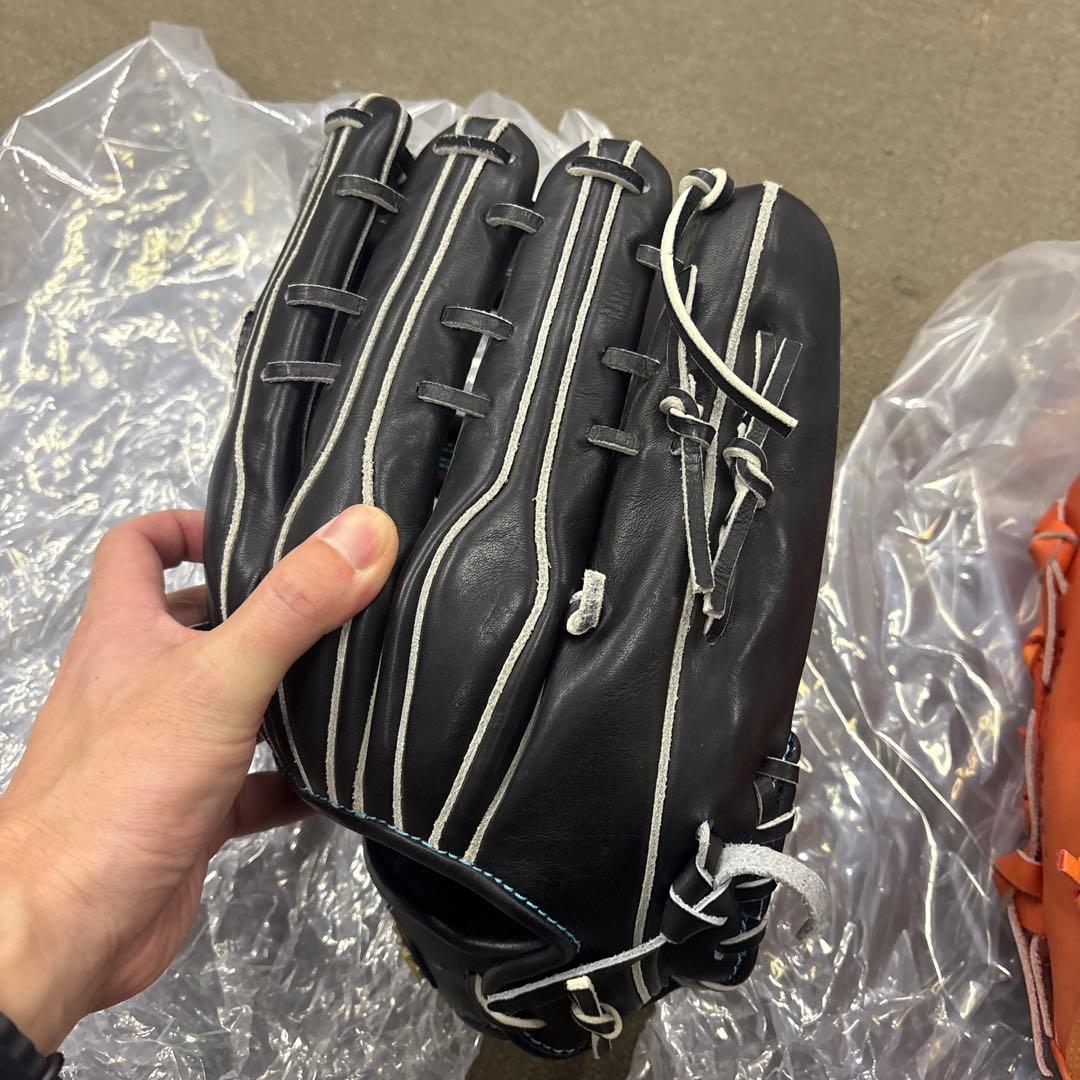 アシックス、エスエスケイ、ローリングス硬式グラブ左投げ用３個セット