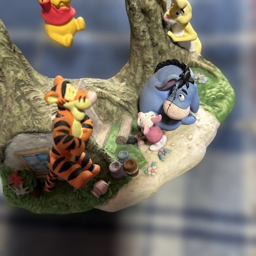 希少 くまのプーさん ツリー時計