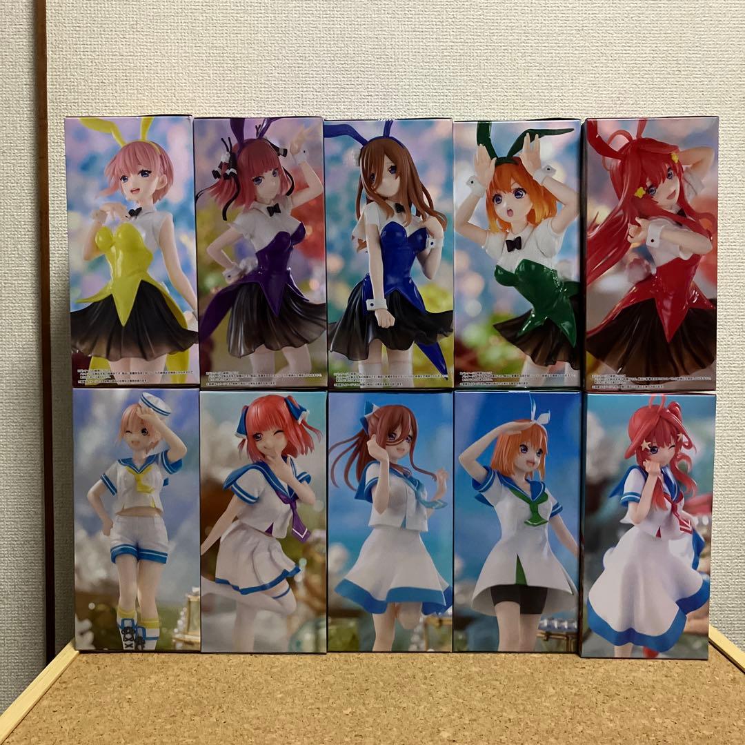 五等分の花嫁　マリンルック　カラーバニー　一花　二乃　三玖　四葉　五月　10品