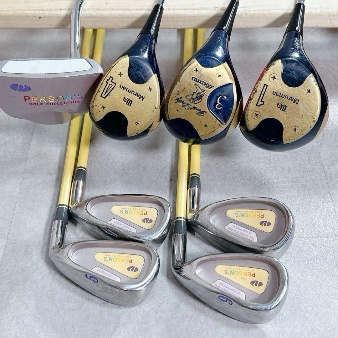 X228 レディース ゴルフ クラブハーフセット 9点 キャディバッグ オレンジ