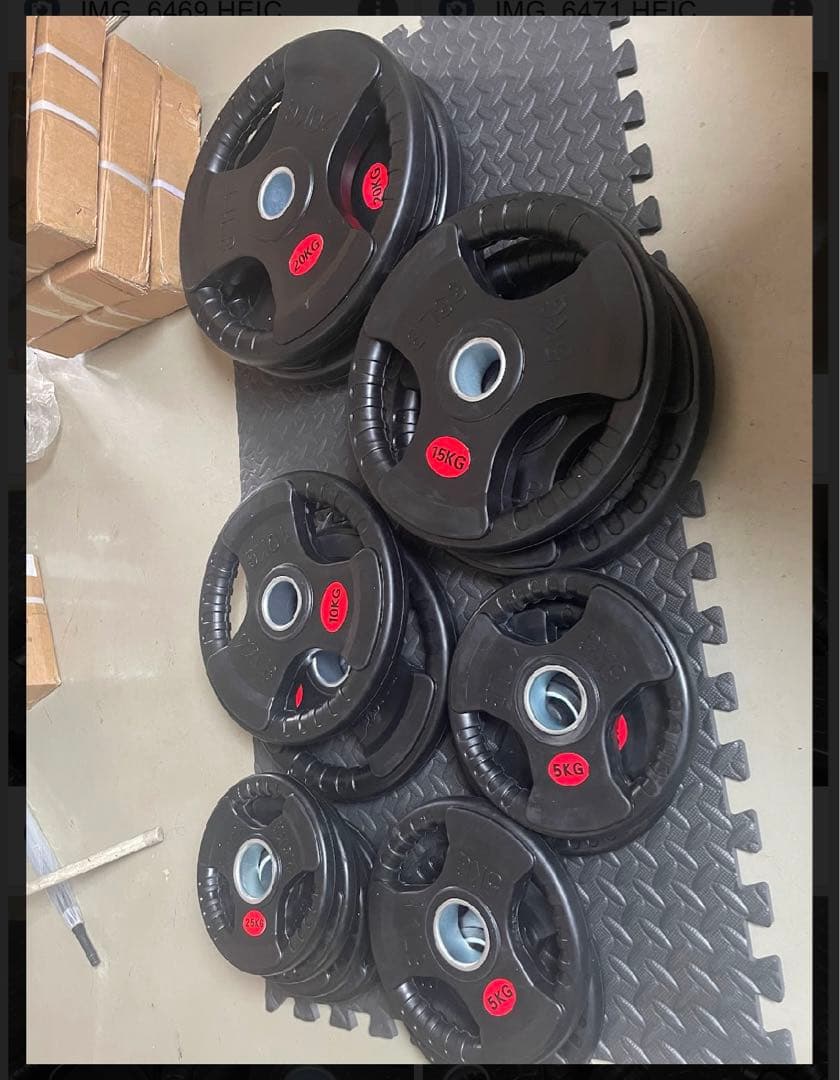 バーベルプレート　20kg 15kg 10kg 5kg 2.5kgセット