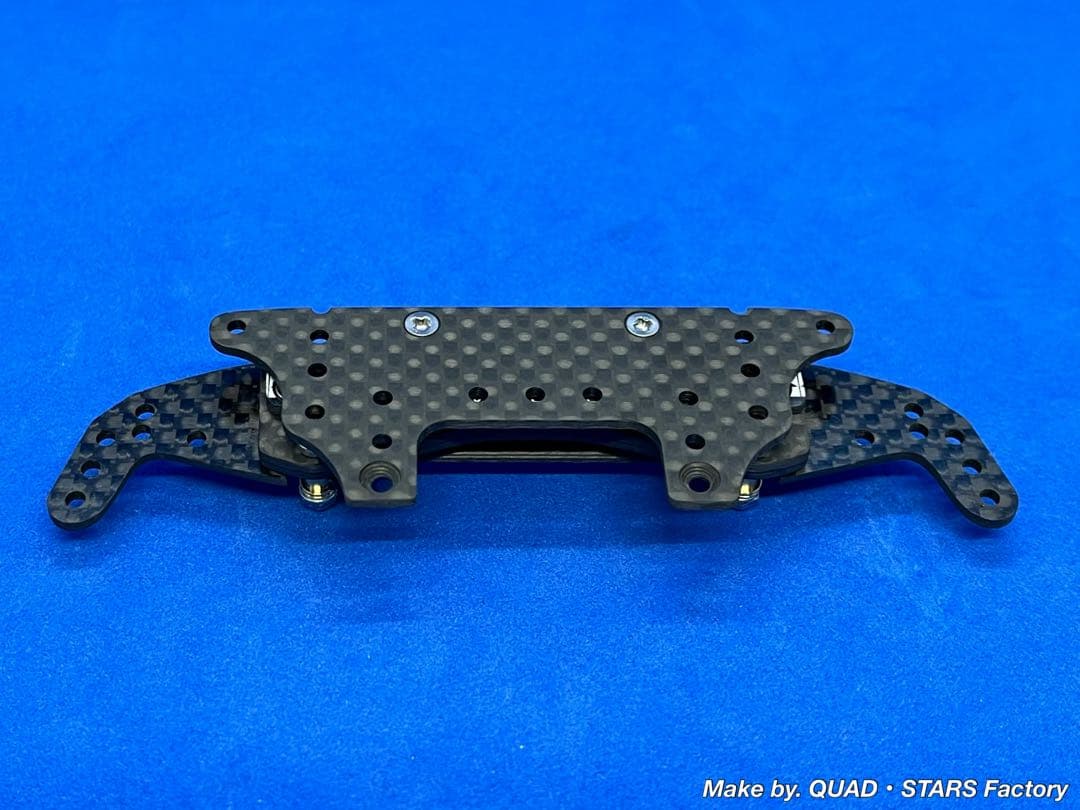 【ミニ四駆・MS用】2軸ATピボットバンパー＋1軸リヤアンカー　フルカーボン
