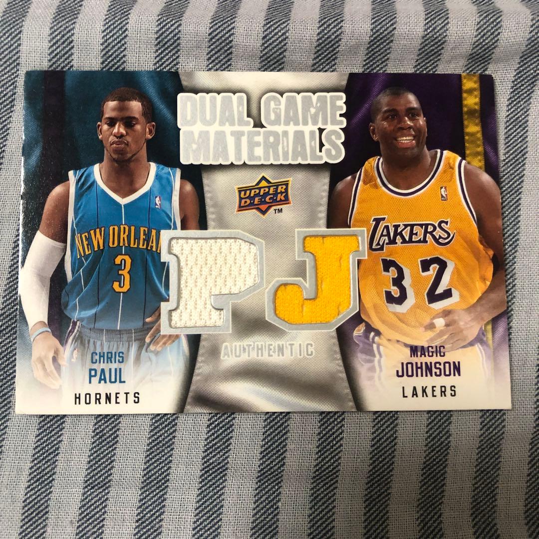 スポーツ選手 NBA JERSEY CARD CHRIS PAUL MAGIC JOHNSON