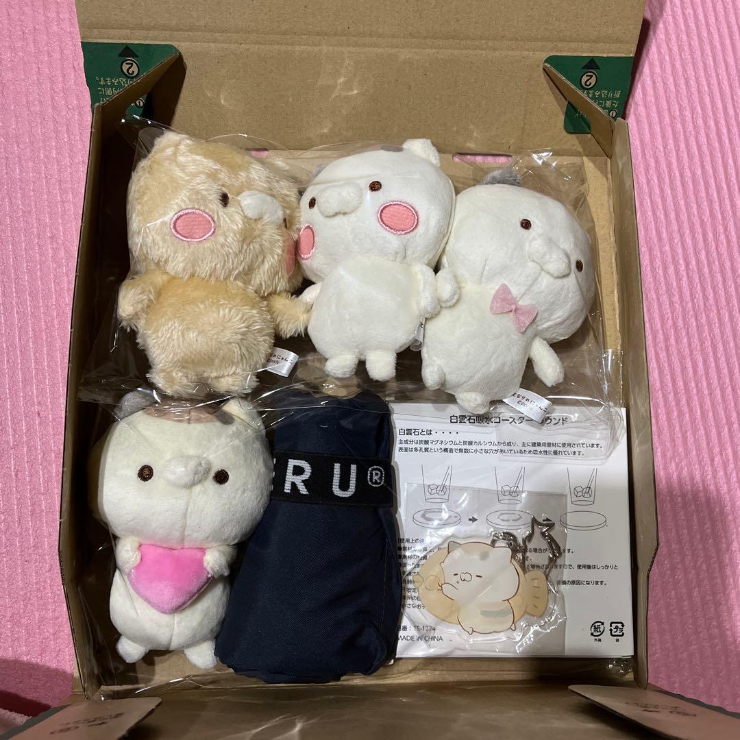 となりのにゃんこ ミケ クリーム マスコット エコバッグ コースター まとめ売り