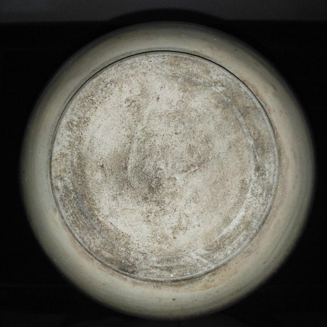 NO610 相馬焼　古相馬　徳利　馬絵　文字入り　補修アリ