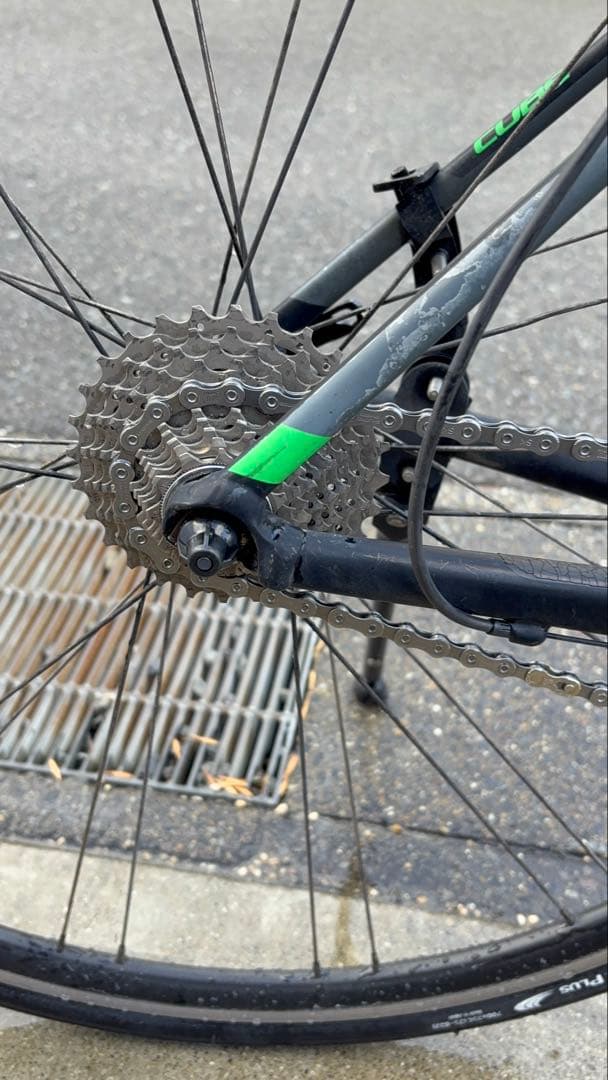 ［ジャンク］cube attain バーハンドル化＋105換装　引き取り限定