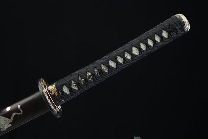 猛虎下山銅鞘金 日本刀 模造刀 居合刀 武士道 武蔵 鑑賞用 手鍛造打