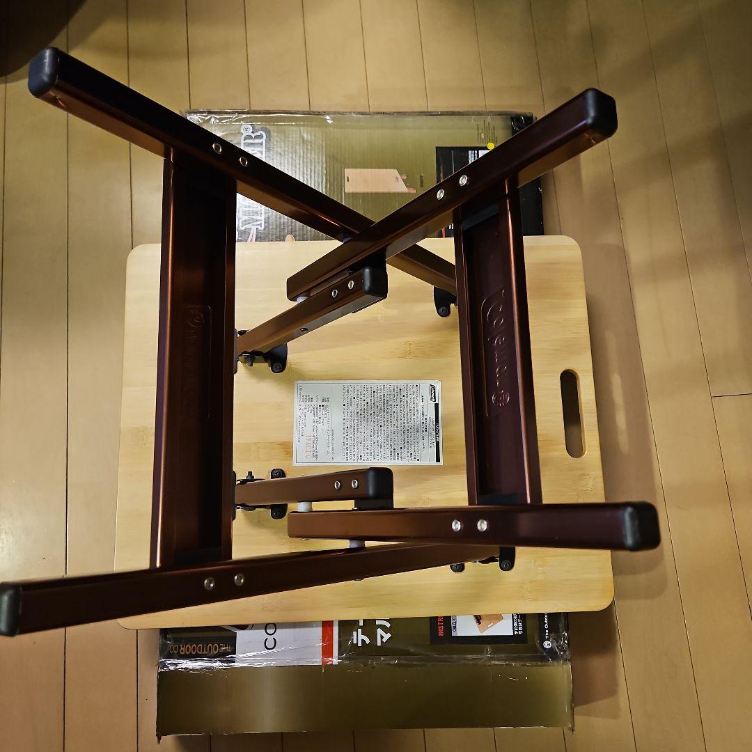 コールマン　バンブー サイドテーブル　　未使用品　コンフォートマスター