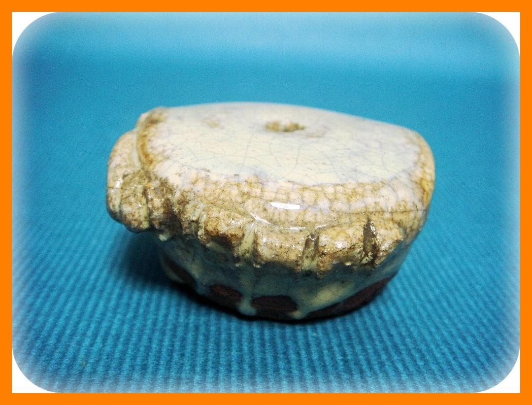 @370『蟹 水滴』陶器　/骨董品 古美術 アンティーク 古玩