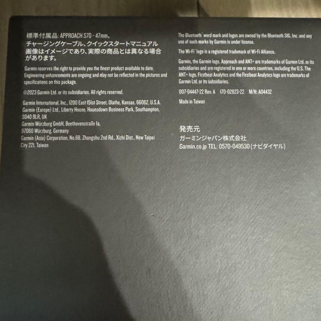 GARMIN APPROACH S70 ゴルフGPSウォッチ
