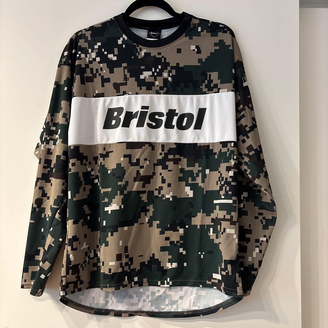 F.C.R.B. 長袖TシャツL ポリエステル カモフラFCRB-192034