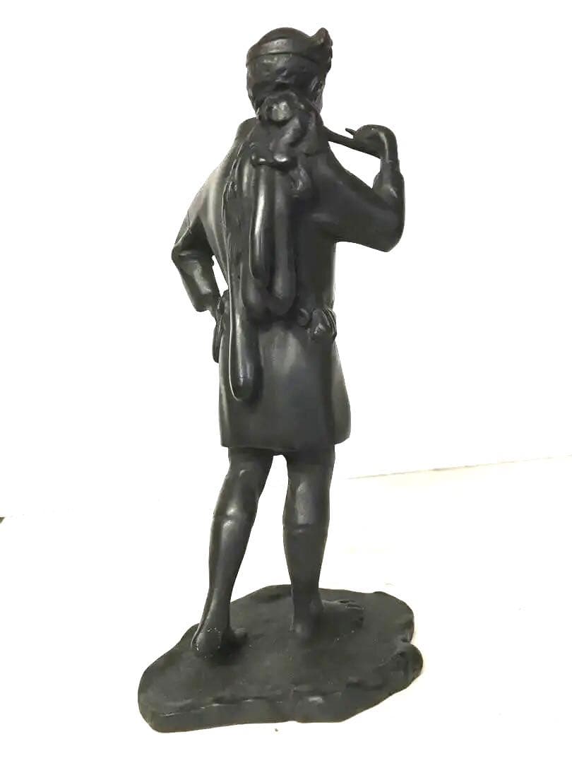 銅製:農夫置物
