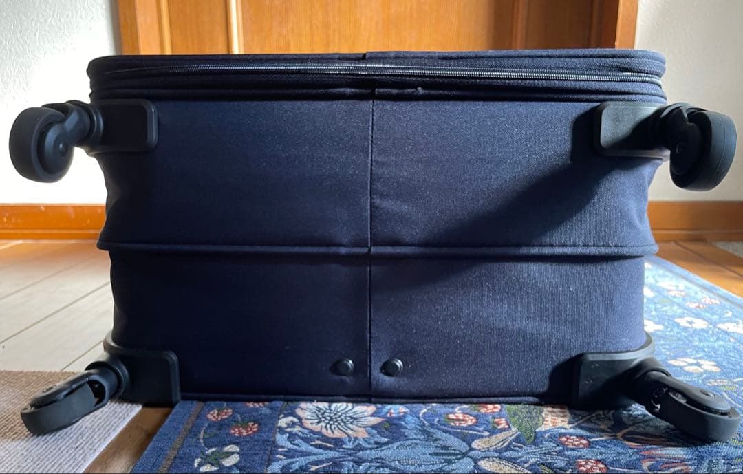 【廃盤】無印良品 ソフトキャリーケース ネイビー Lサイズ 美品