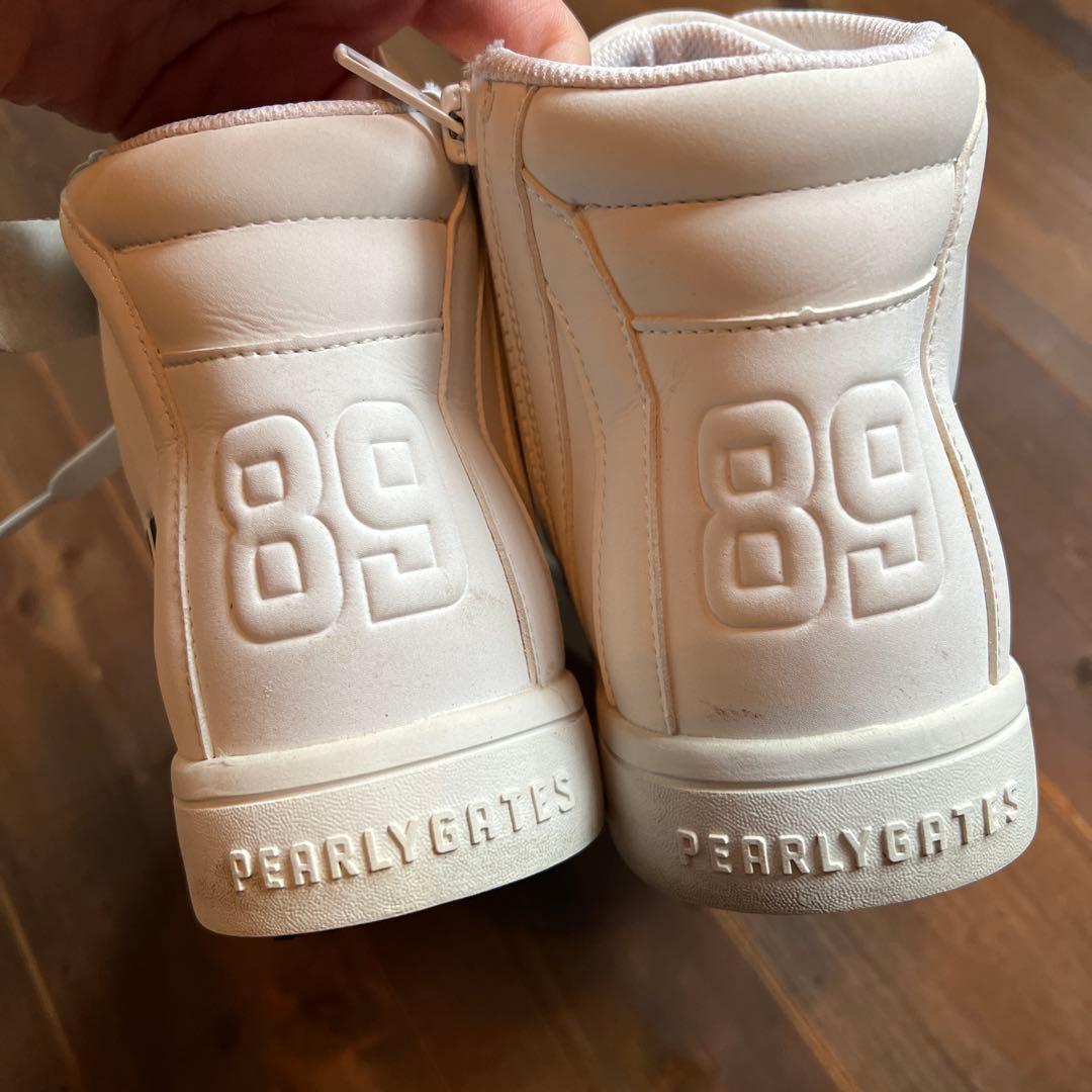 PEARLY GATES ゴルフシューズ ハイカット ホワイト