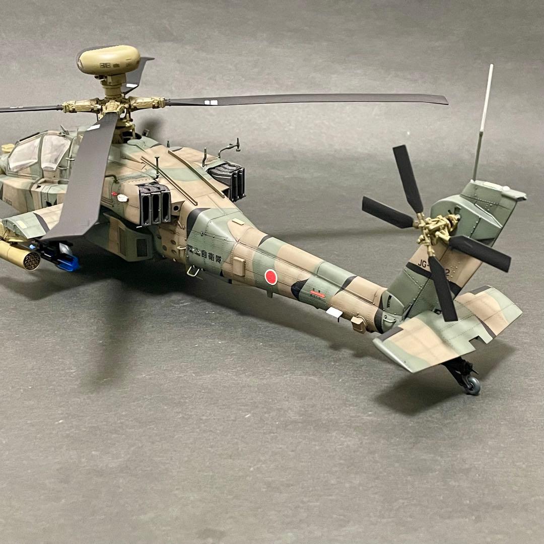 【完成品】 ハセガワ 1/48 AH-64D アパッチロングボウ 陸上自衛隊