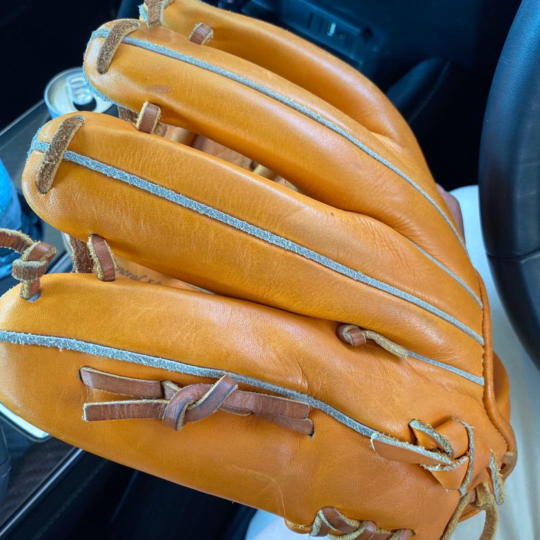 Mizuno Pro オレンジレザーグローブ