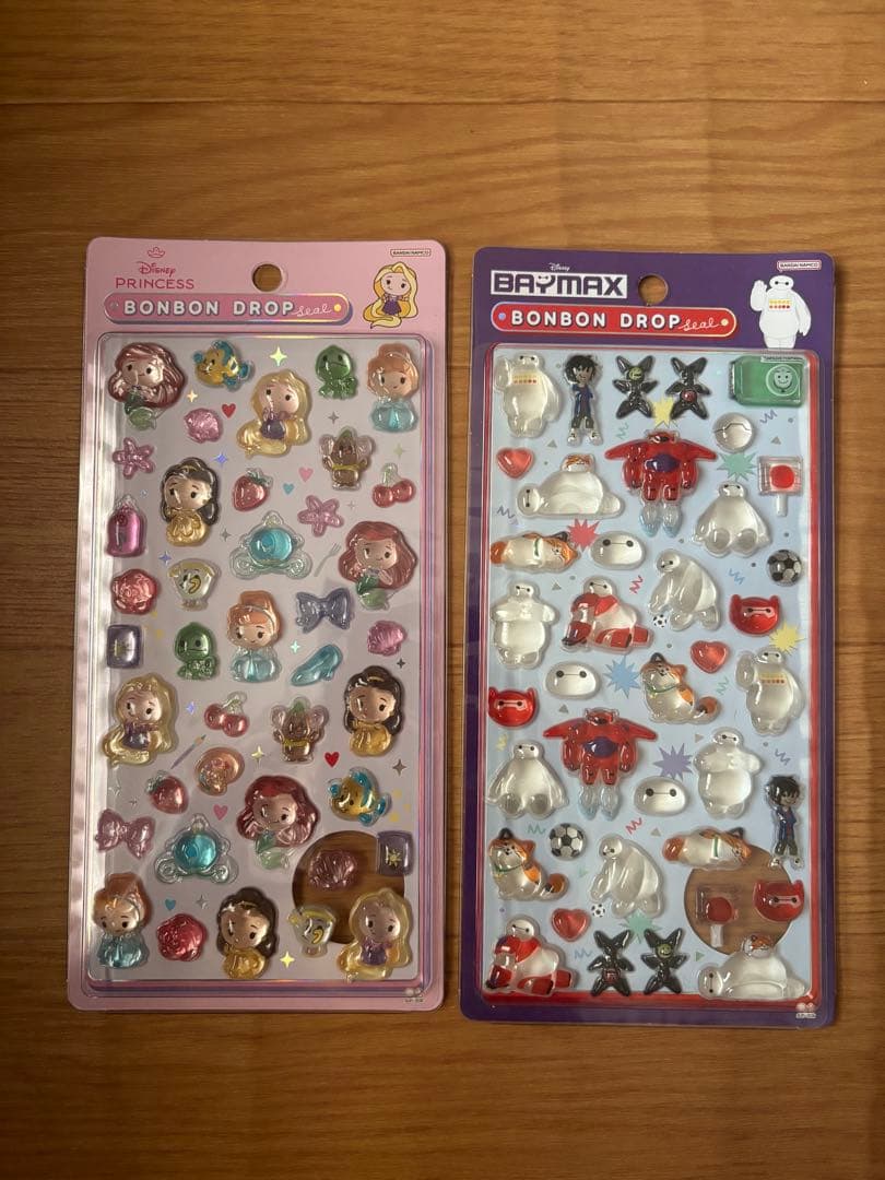 ボンボンドロップシール　ベイマックス プリンセス　スティッチ