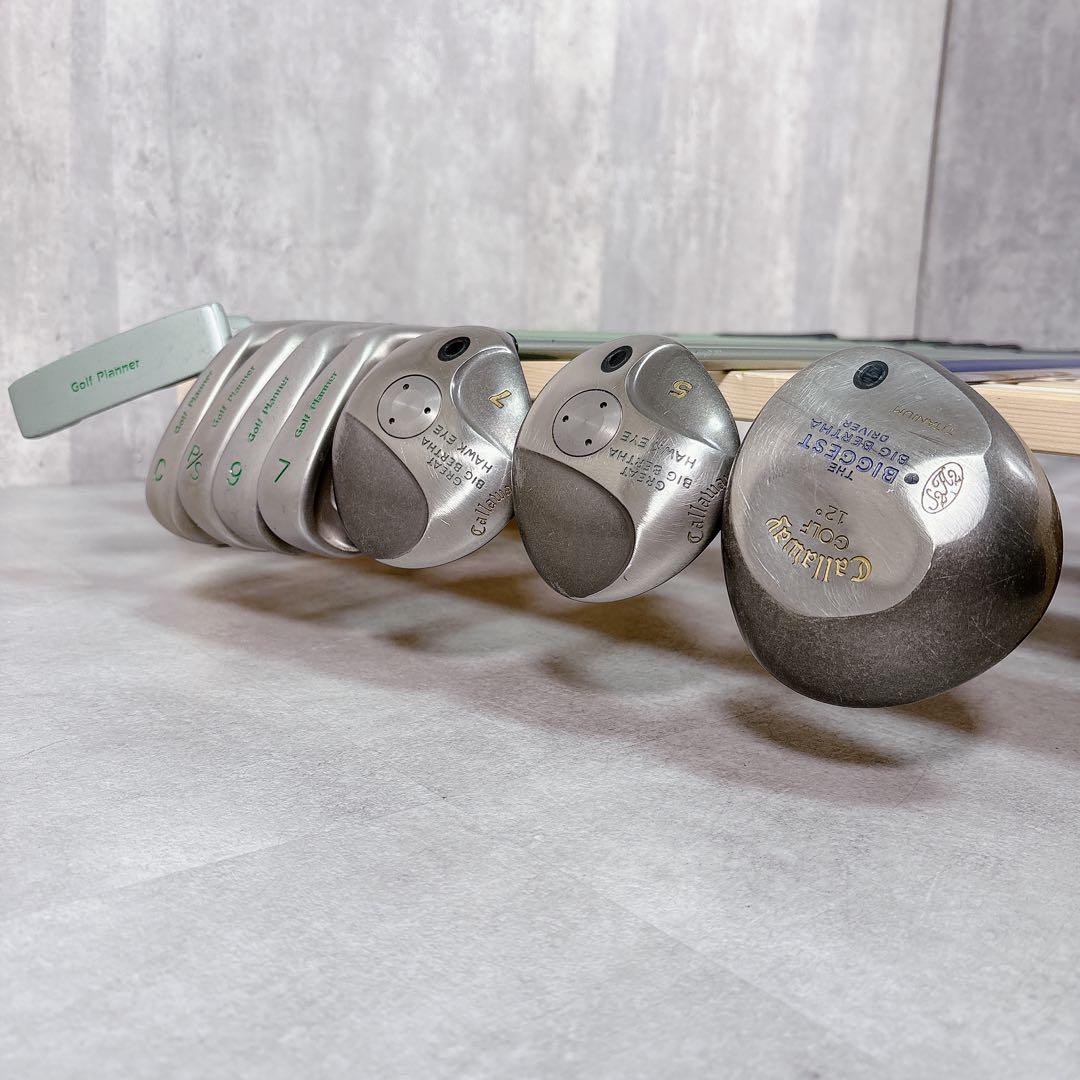 T214 キャロウェイ 他 ゴルフクラブ レディース セット ビッグバーサ 緑