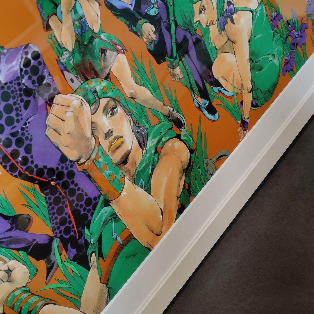 ジョジョの奇妙な冒険 複製原画 キーヴィジュアル 金沢 ジョジョ展 冒険の波紋