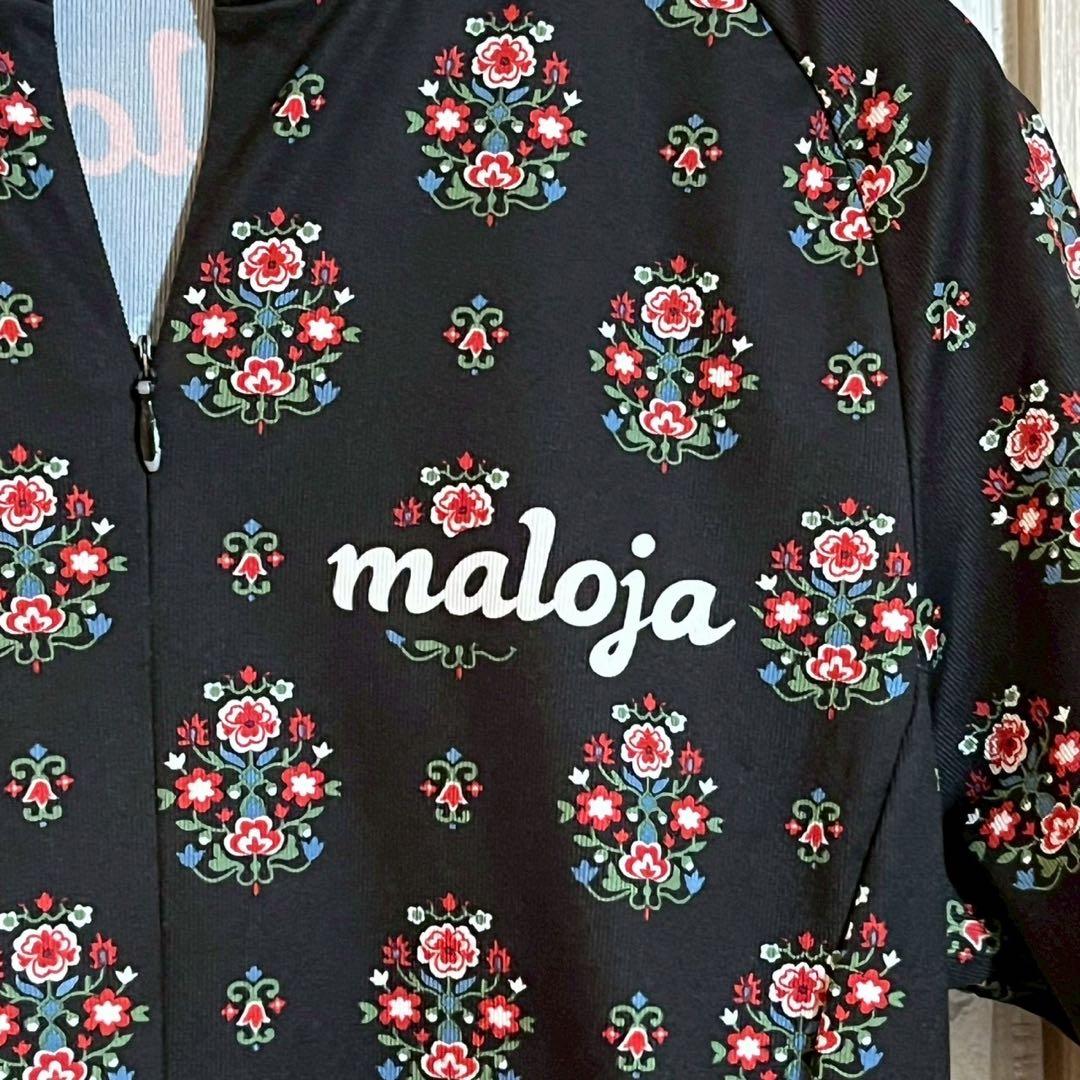 【極美品】maloja マローヤ サイクルジャージ レディースS花柄 刺繍調