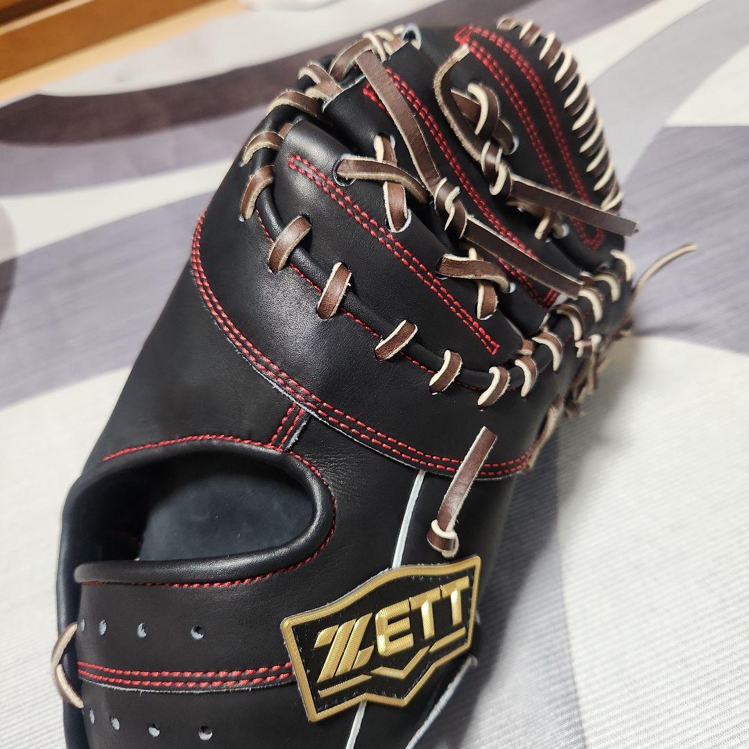ZETT 硬式野球ファーストグローブ ブラック