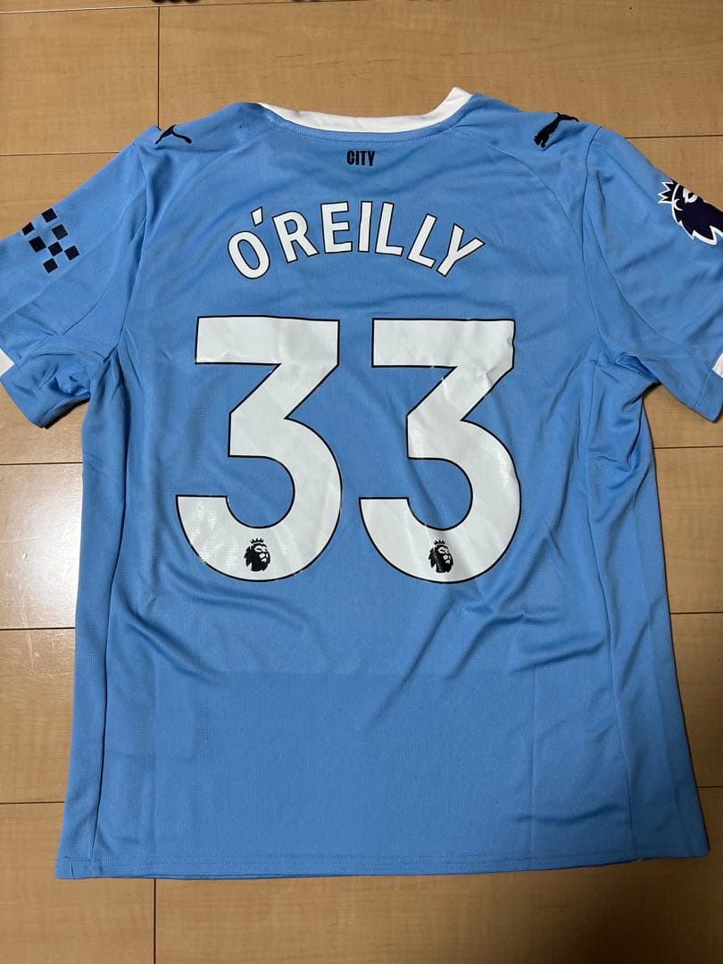 マンチェスターシティー25/26ユニフォーム　オライリー　Lサイズ　新品タグ付き