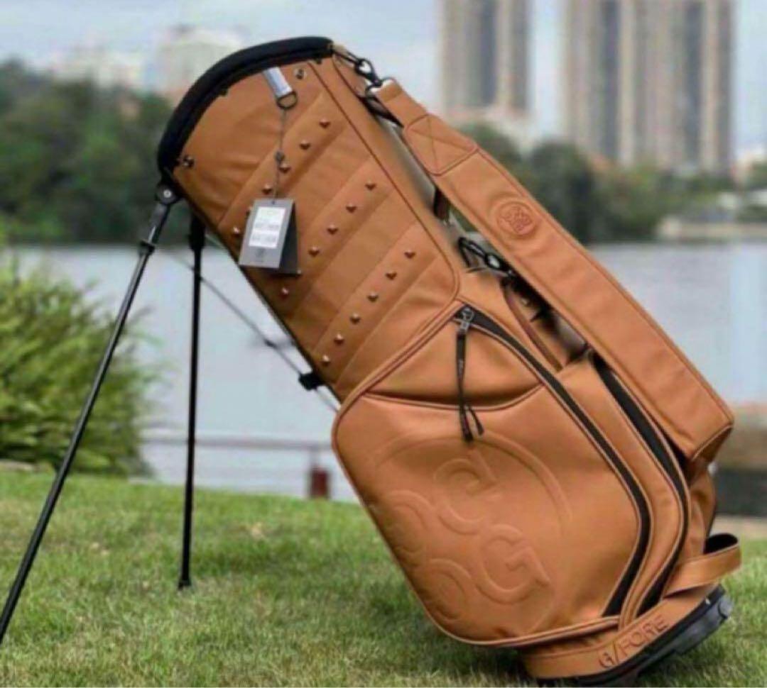 G/FORE ジーフォア キャディバッグ スタンド型 ブラウン PUゴルフバッグ