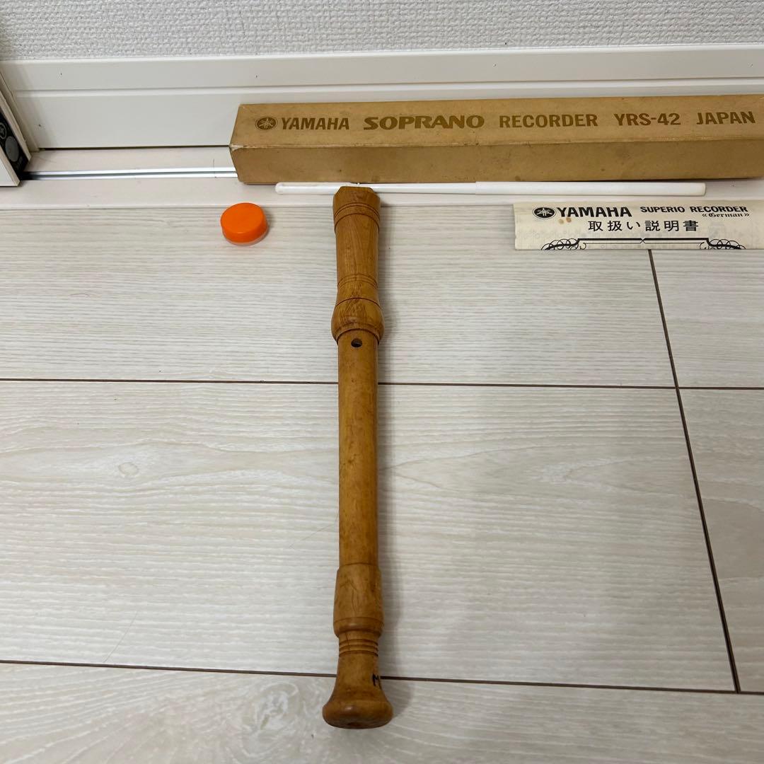 【美品】【木製】YAMAHA YRS-42 ソプラノリコーダー　日本製
