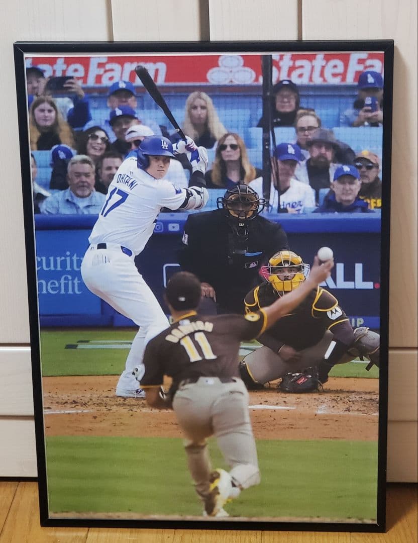 いがらC ドジャース大谷翔平MLB ！A3ポスターフレーム付き&A4セット