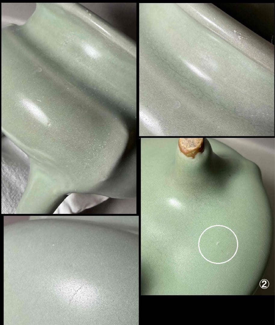 中国 青磁三つ足炉　f2251126