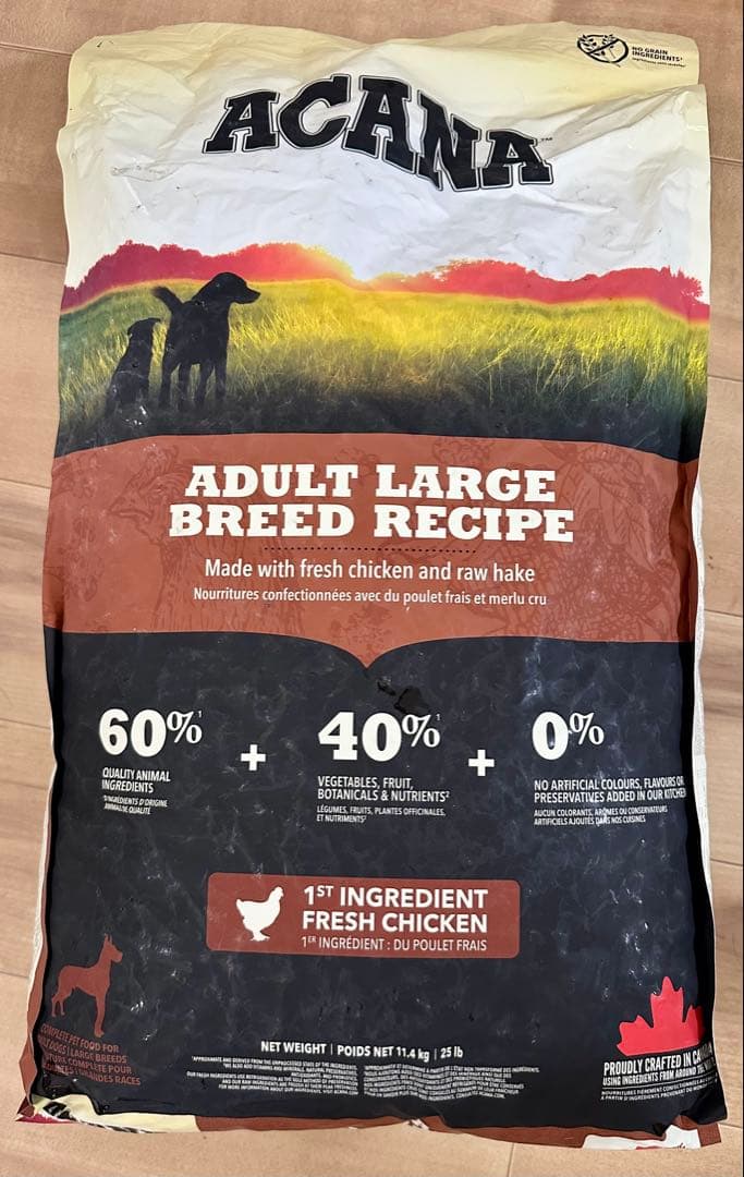 ドッグフード ACANA ADULT LARGE BREED RECIPE 11.4Kg