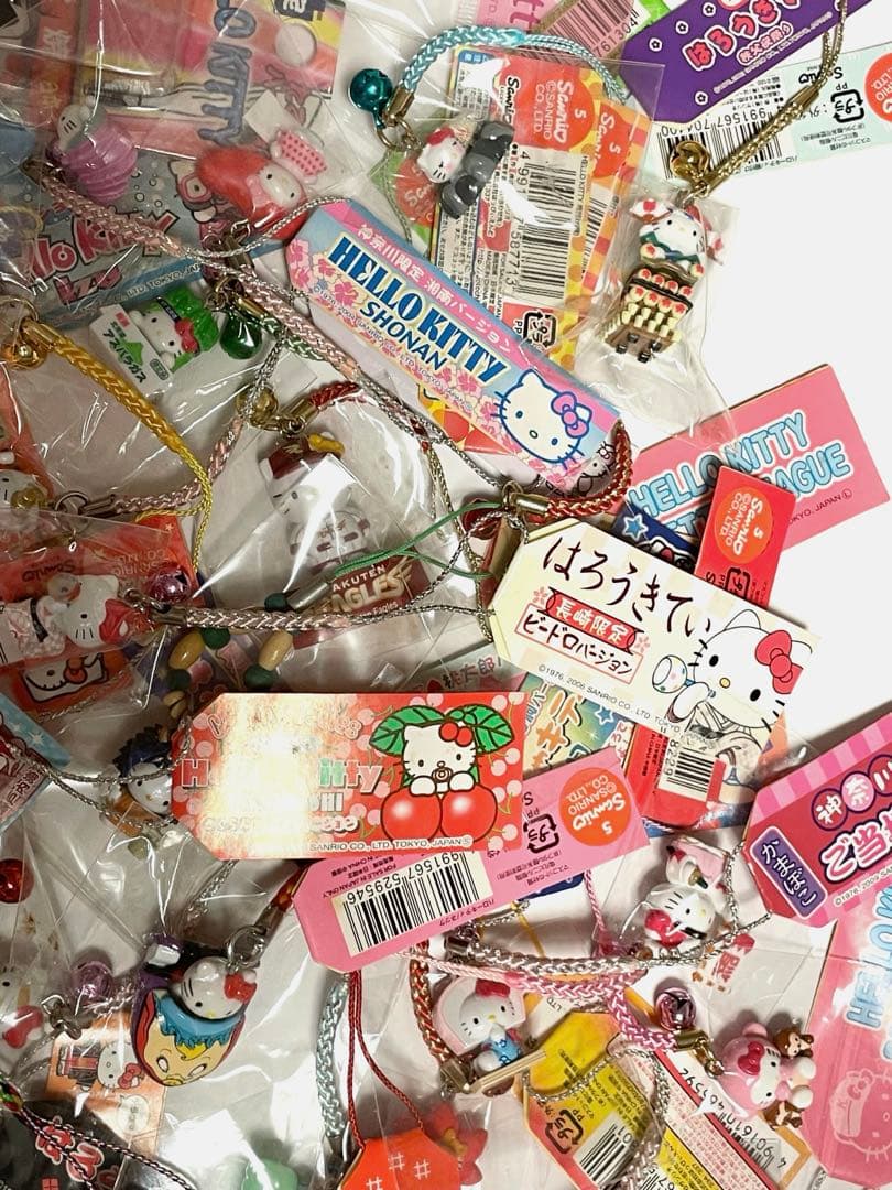 ご当地キティ 限定 レア 希少 根付 ストラップ まとめ売り サンリオ 平成
